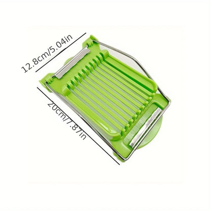 🔪 Multifunctional Stainless Steel Food Slicer – 10-Wire Cutter for Eggs, Cheese, Ham & More 🧀