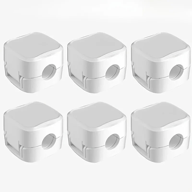 📎 6/12/18pcs Magnetic Cable Organizer – Reusable Cord Clip for Desk, Wall & Kitchen