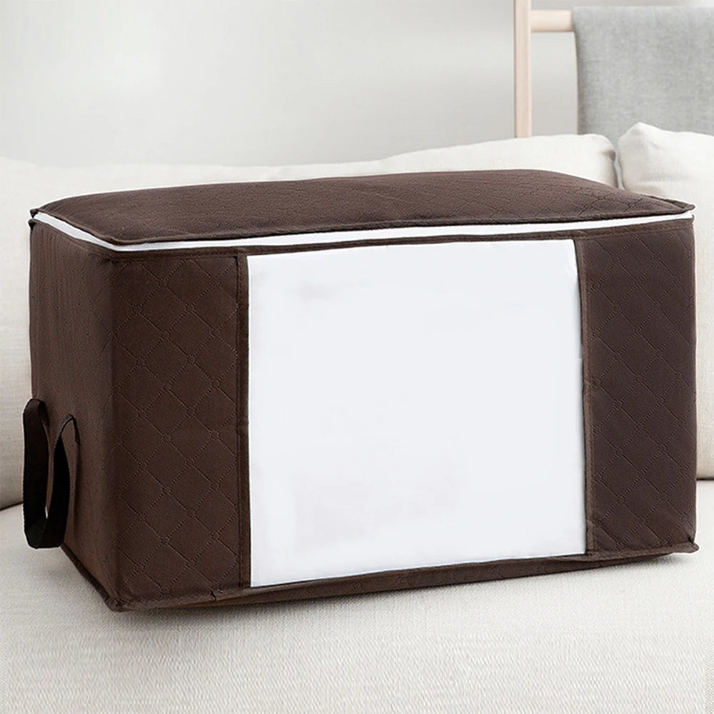 🧺 Large Capacity Clothes Storage Bag – Foldable Blanket Organizer 🧺