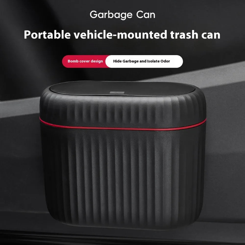 Pop-Up Car Trash Can – Door-Mounted & Desktop Use, Large Capacity Waste Bin