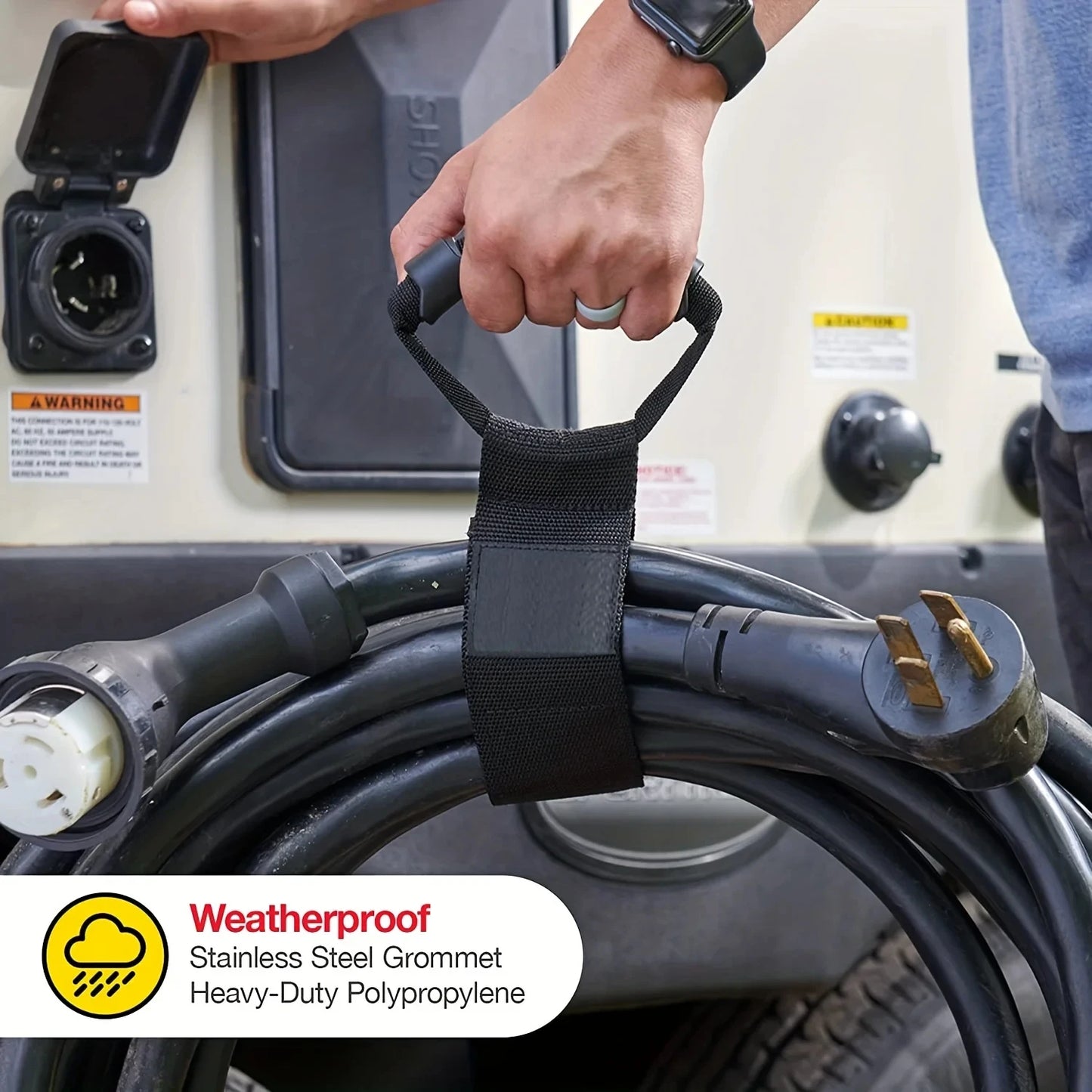 🧰 Heavy-Duty Multipurpose Storage Strap – Wall Hanging Cord & Hose Organizer with Handle (25KG Load)