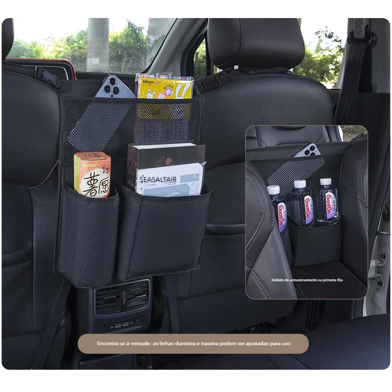 Child Safety Car Net Barrier with Storage