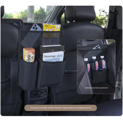 Child Safety Car Net Barrier with Storage