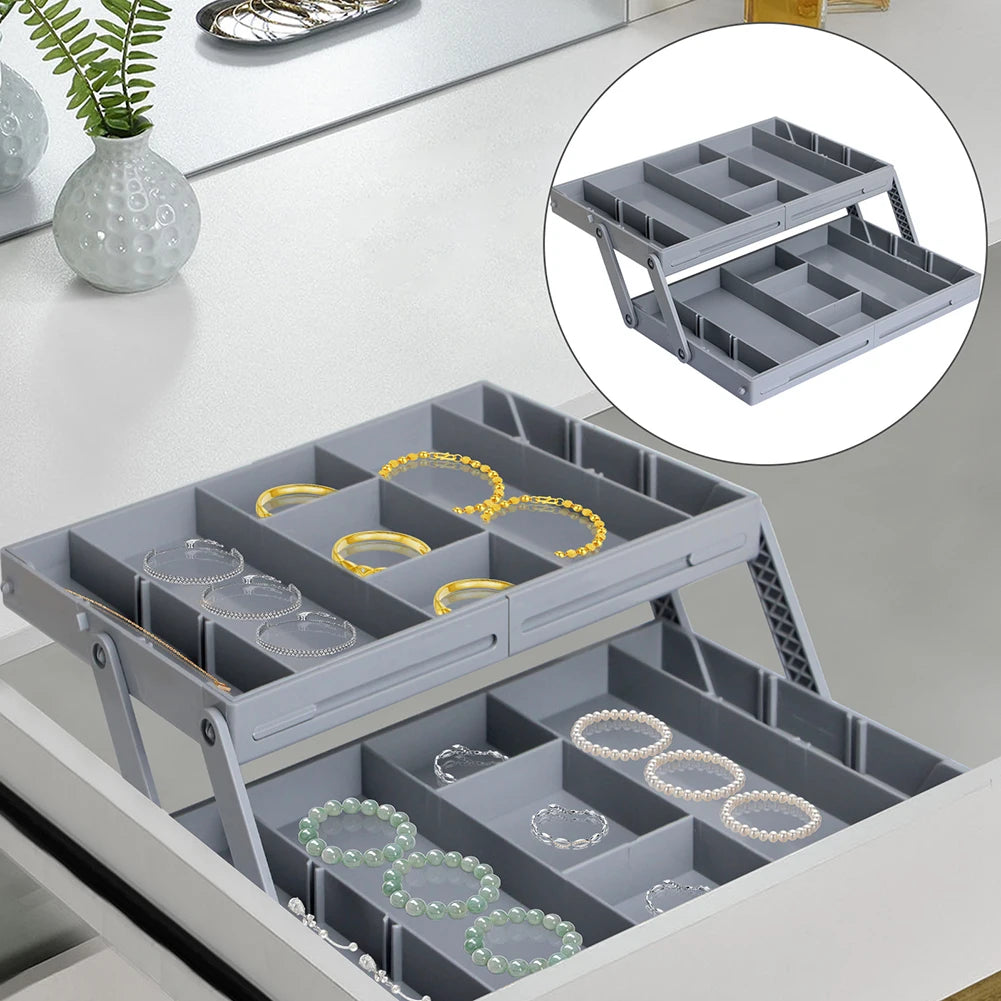 Smart Drawer Organizer – Multi-Tier Storage Tray for Home & Office