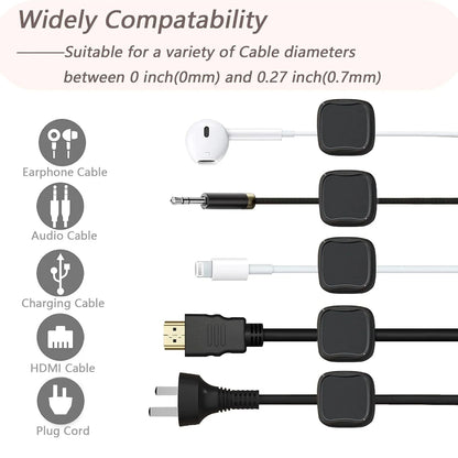 📎 6/12/18pcs Magnetic Cable Organizer – Reusable Cord Clip for Desk, Wall & Kitchen