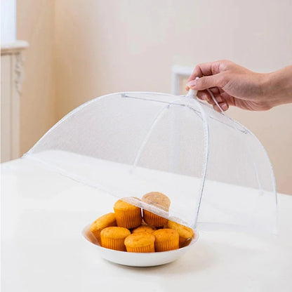 🦟 Foldable Mesh Food Cover – Washable Insect-Proof Dish Protector for Indoor & Outdoor Use 🍽️