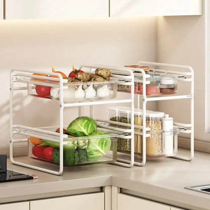 🍅 Kitchen Storage Rack – Multi-Tier Pull-Out Organizer for Veggies & More 🧅