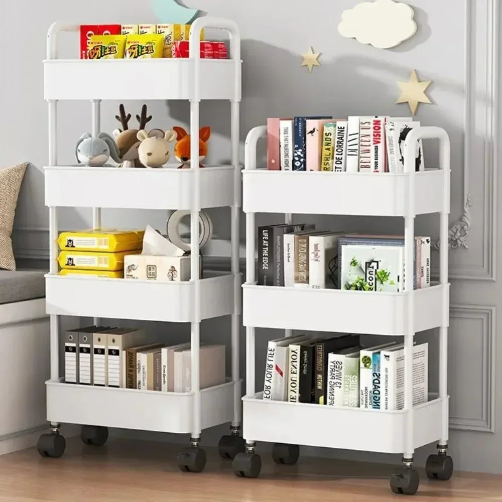 🛒 5-Tier Rolling Storage Cart – Mobile Organizer for Kitchen, Bathroom & More 🧺