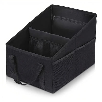 Foldable Car Seat Storage Basket – Snack, Phone & Tissue Organizer Box