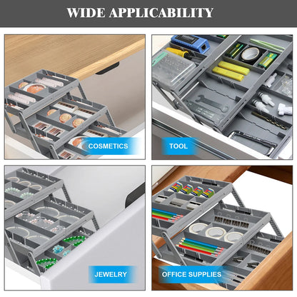 Smart Drawer Organizer – Multi-Tier Storage Tray for Home & Office