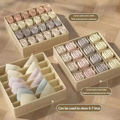 🧦 Cabinet Underwear & Socks Drawer Organizer Box with Compartments 🧦
