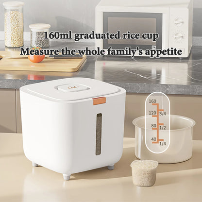 Insect-Proof Rice Storage Box  Moisture-Sealed Grain Dispenser