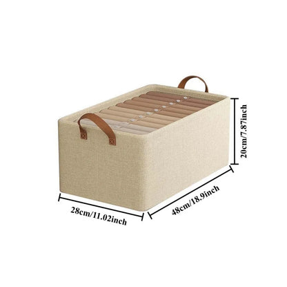 Transparent Drawer Organizer – Foldable Storage Box for Clothes & More