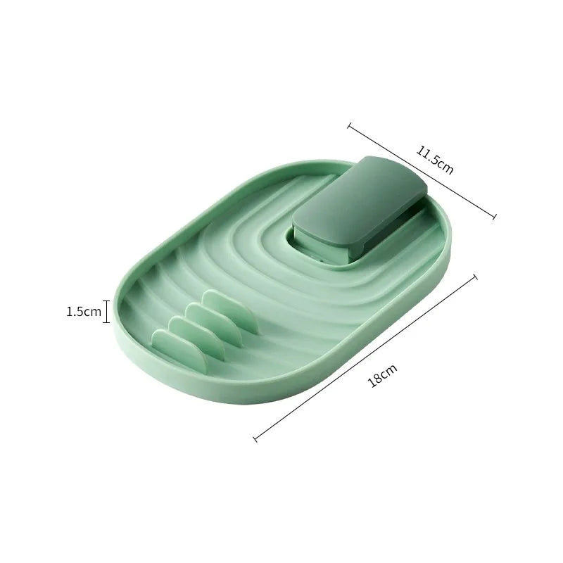 🧼Foldable Spoon & Lid Holder – 🍳 Drip-Free Cooking Organizer