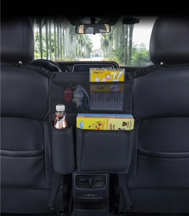 Child Safety Car Net Barrier with Storage