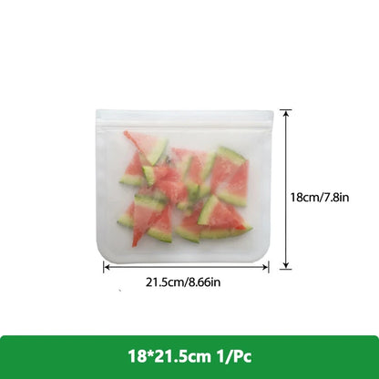 Reusable Food Storage Bags – Freezer & Ziplock Set – 1/5/10 Pcs