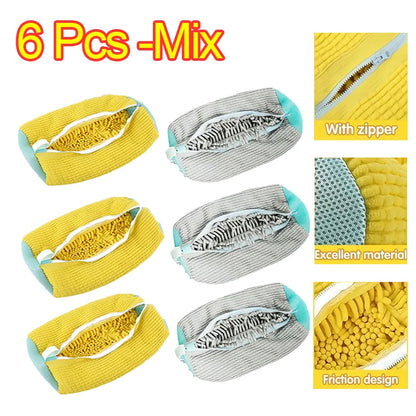 🧼 Sneaker & Slipper Washing Net Bag – Laundry Mesh Shoe Protector 👟