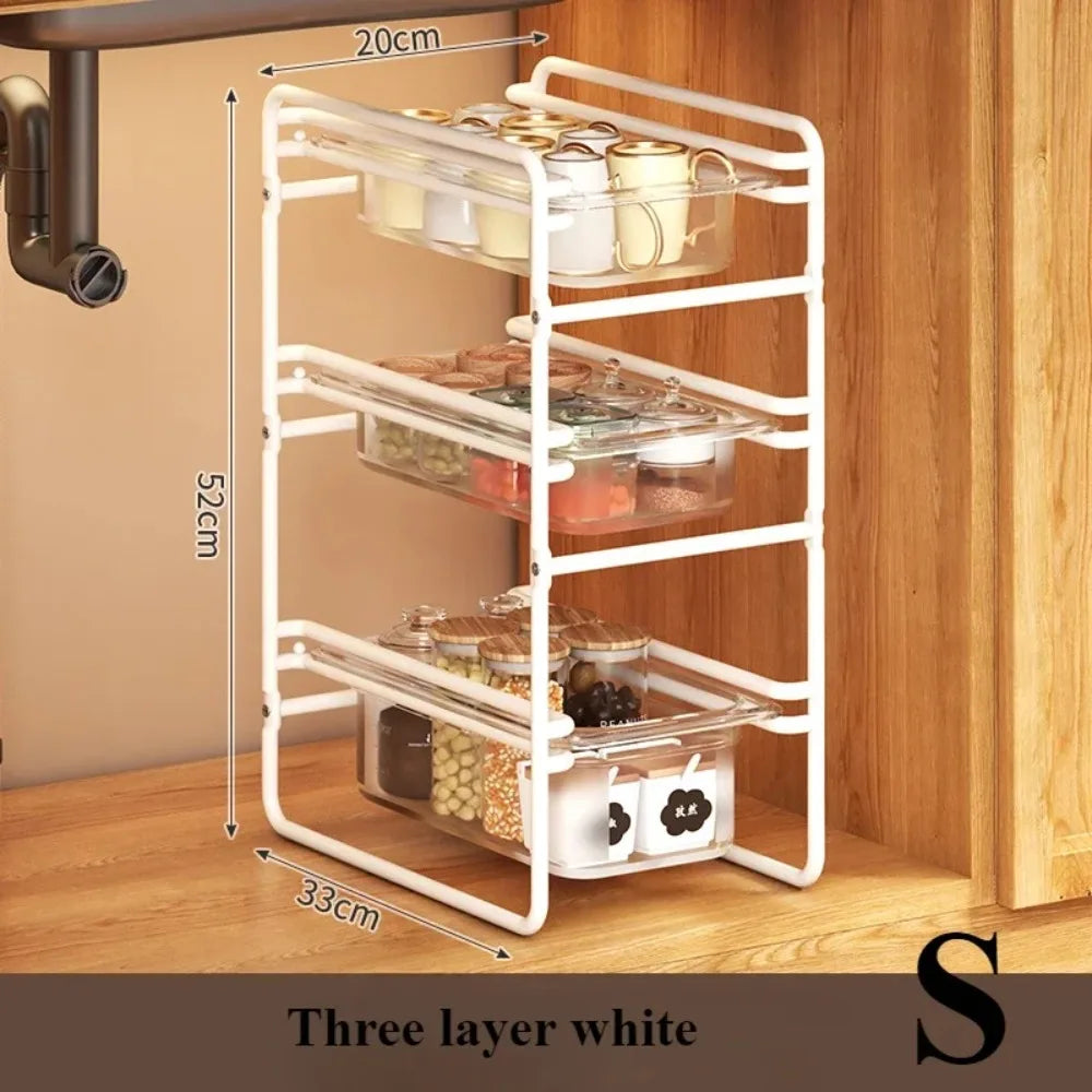 🍅 Kitchen Storage Rack – Multi-Tier Pull-Out Organizer for Veggies & More 🧅