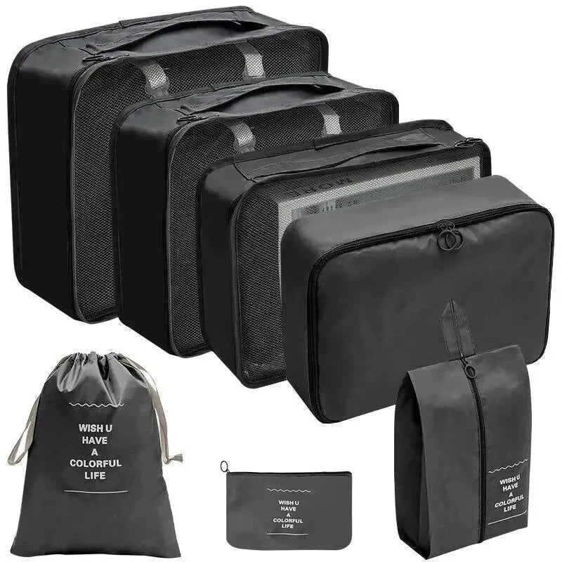 🧳 Travel Packing Organizer Set – 7/8/9/10PCS for Luggage & Wardrobe