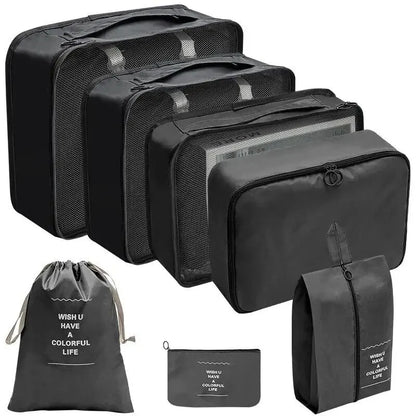 🧳 Travel Packing Organizer Set – 7/8/9/10PCS for Luggage & Wardrobe