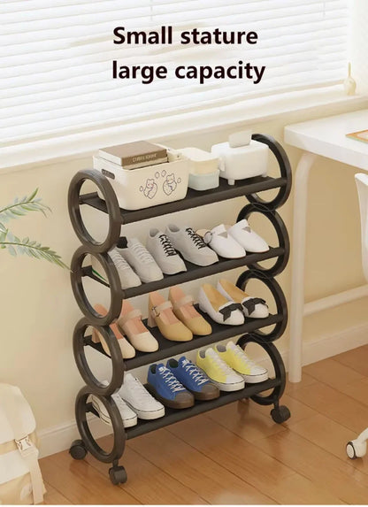 Space Saving Shoe Rack  Nail-Free & Portable  Rustproof Entry Organizer
