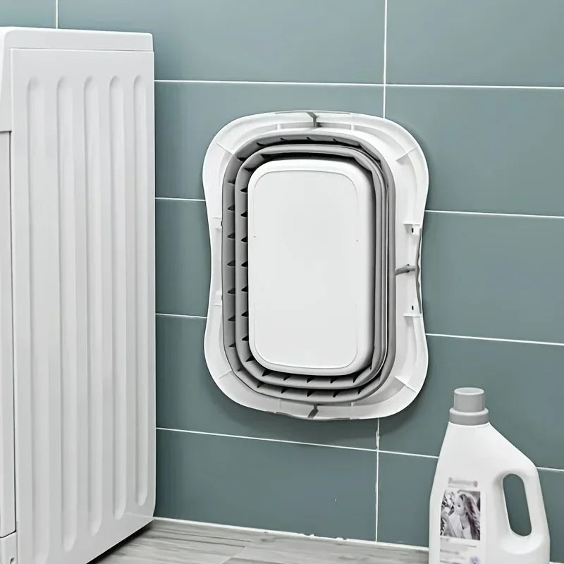 🧺 Foldable Laundry Basket with Handles – Durable Space-Saving Plastic Hamper for Home