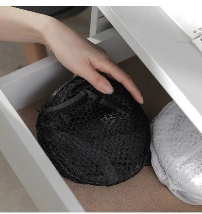 🧦 Foldable Mesh Laundry Basket – Pop-Up Dirty Clothes Hamper with Handles for Bathroom & Bedroom