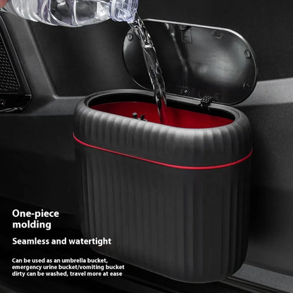 Pop-Up Car Trash Can – Door-Mounted & Desktop Use, Large Capacity Waste Bin