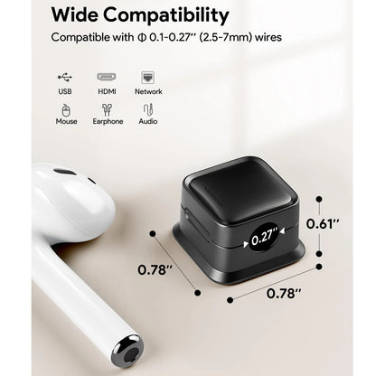 📎 6/12/18pcs Magnetic Cable Organizer – Reusable Cord Clip for Desk, Wall & Kitchen