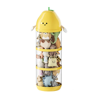 Large Capacity Transparent Toy Storage Bucket for Kids