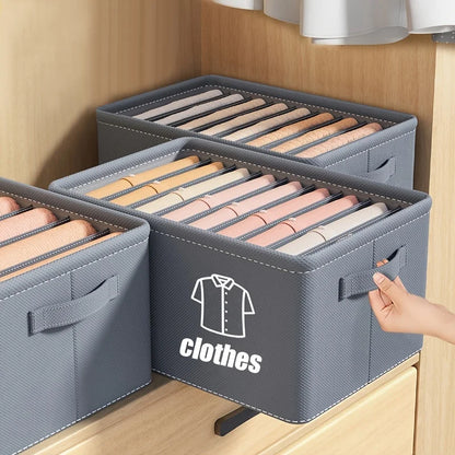 Foldable 6/7/9 Grid Clothes Organizer Box – Keep Your Closet Neat & Tidy!
