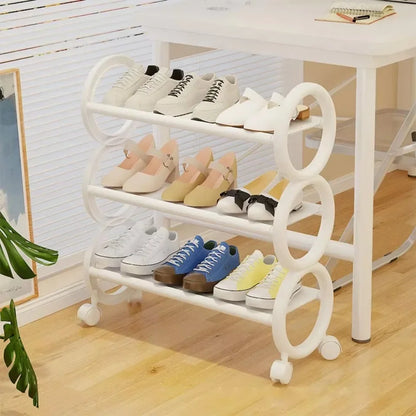 Space Saving Shoe Rack  Nail-Free & Portable  Rustproof Entry Organizer
