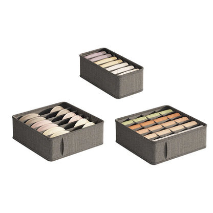 🧺 Foldable Drawer Organizer Box – 1/6/7/20-Grid Storage for Underwear, Socks & Bras