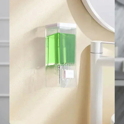 🧼 Wall-Mounted Manual Soap Dispenser – No-Drill Press Bottle for Bathroom & Kitchen 🖐️
