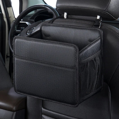 Car Organizer Box – PU Leather Storage for Cups, Snacks, & More!