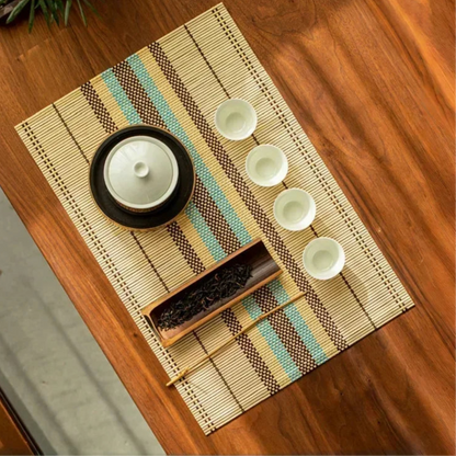 Bamboo Placemat Coaster – Japanese Style Non-Slip Table Pad