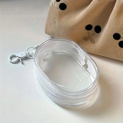 Mini Clear Zipper Storage Bag – Earphone & Charger Organizer