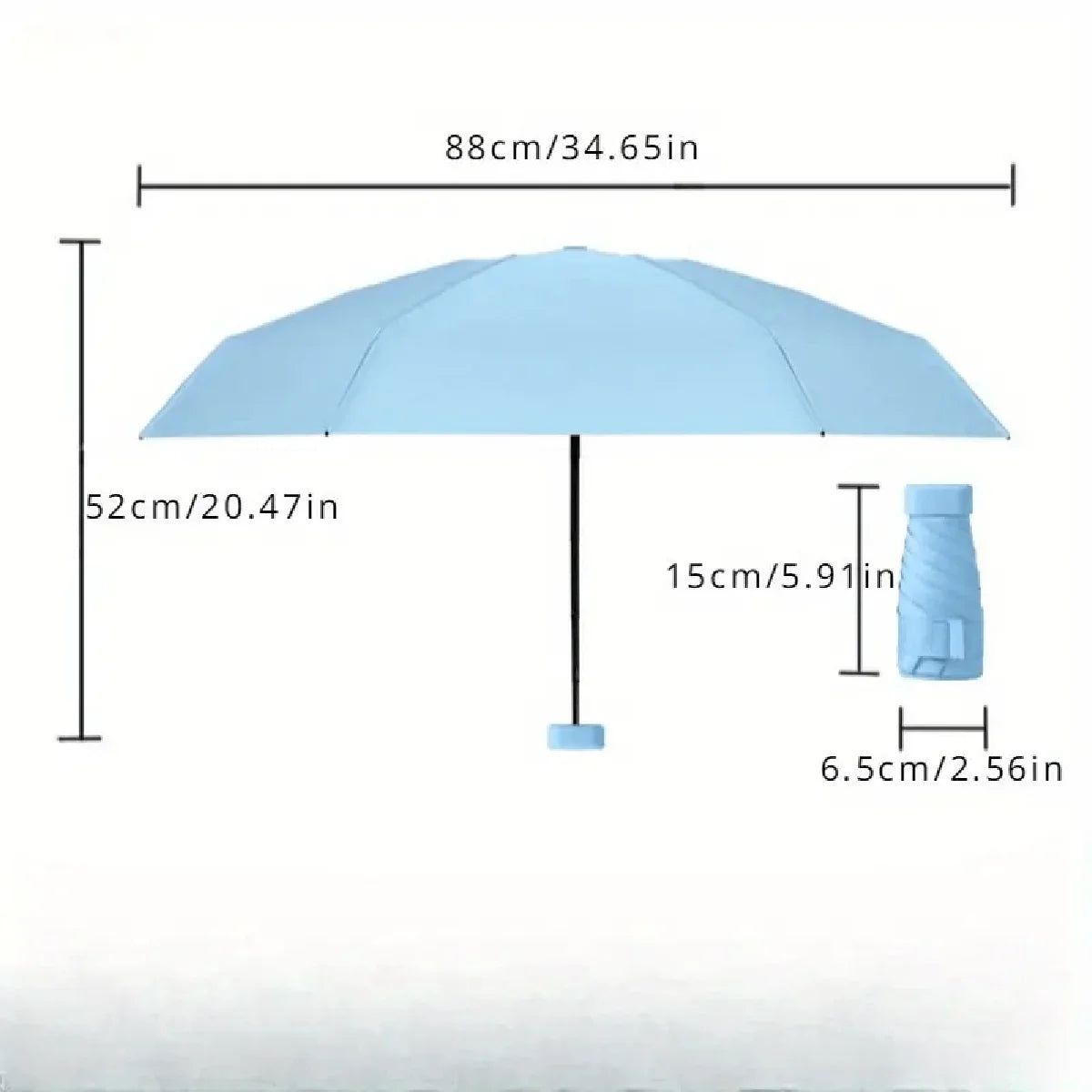 🌂 Portable Ultra-Light UV-Resistant Sixfold Mini Umbrella 🌂