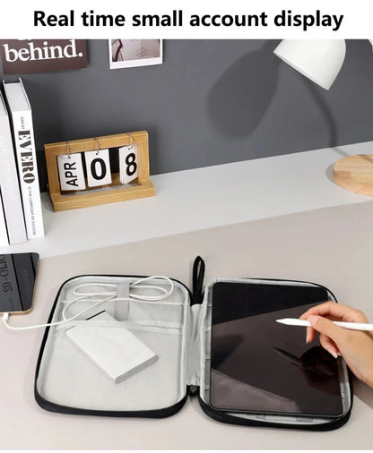💼 Digital Cable Storage Bag – USB Cord, Charger & Power Bank Organizer Travel Case