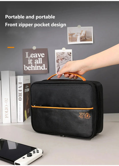 💼 Digital Cable Storage Bag – USB Cord, Charger & Power Bank Organizer Travel Case