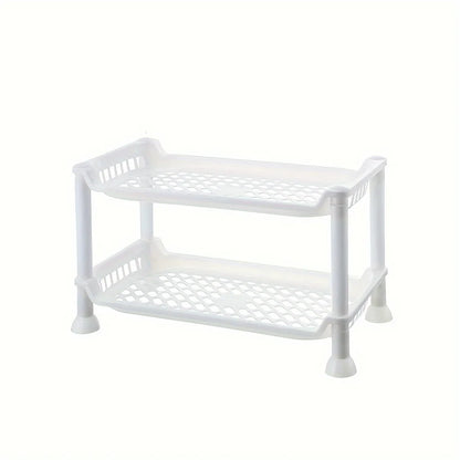 🧼 Plastic Bathroom Countertop Shelf – Multi-Layer Vanity Organizer 🧴