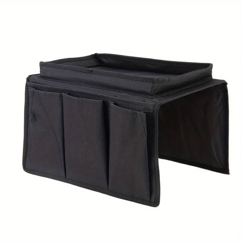 🛋️ No-Slip Sofa Armrest Caddy – Keep Everything Within Reach!