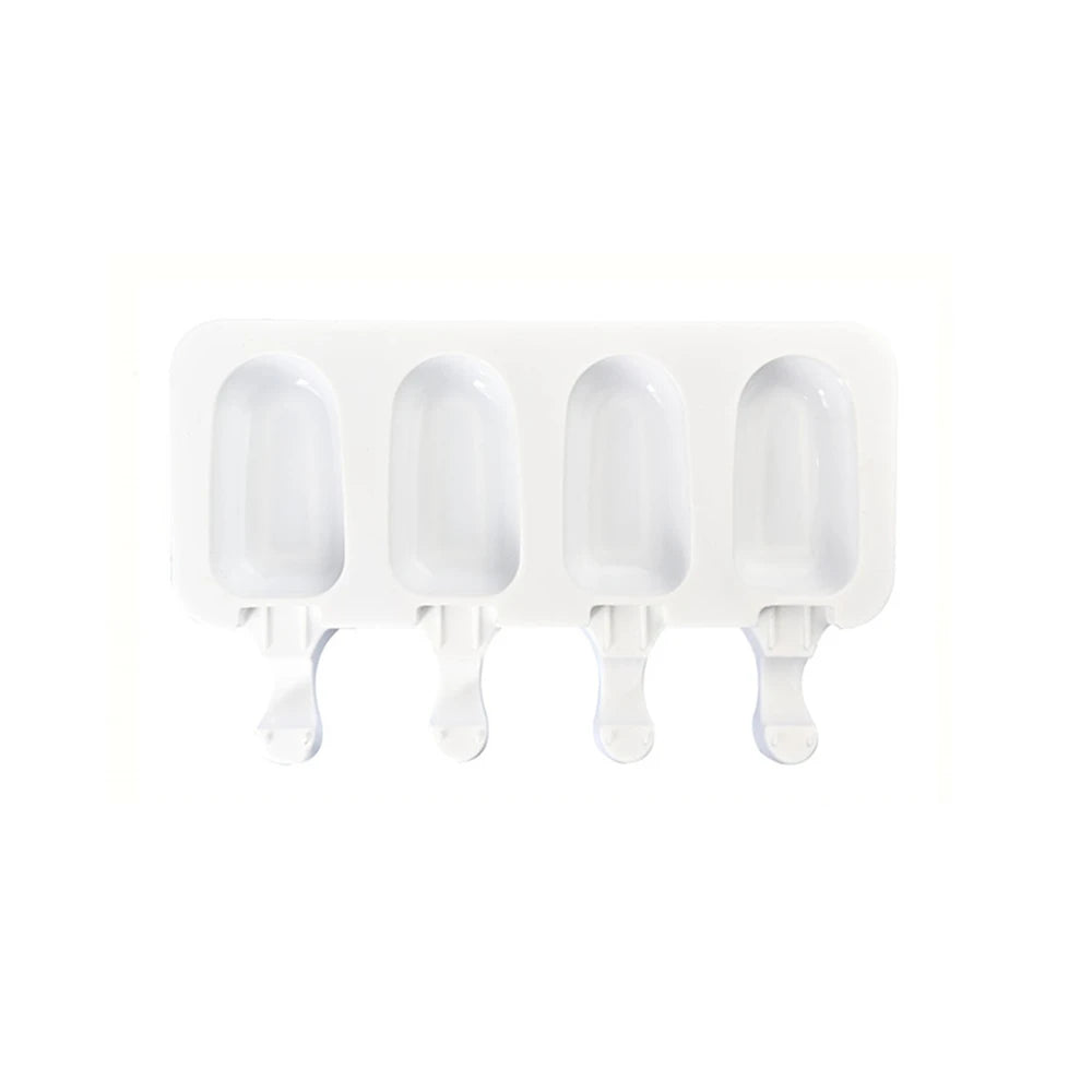 🍦 Silicone Popsicle Molds Set – 3pcs with Wooden Sticks 🍦
