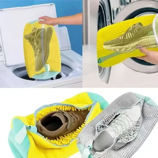 🧼 Sneaker & Slipper Washing Net Bag – Laundry Mesh Shoe Protector 👟