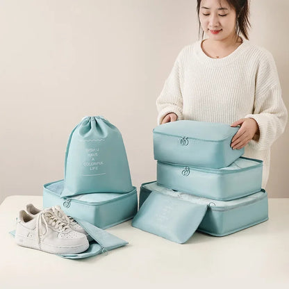 🧳 7-Piece Travel Packing Cube Set – Lightweight Luggage Organizer for Clothes & Accessories