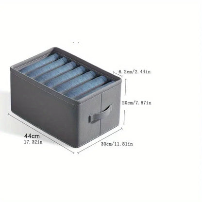 Foldable 6/7/9 Grid Clothes Organizer Box – Keep Your Closet Neat & Tidy!