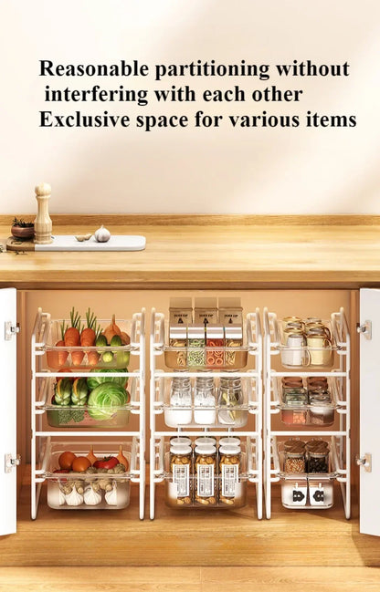 🍅 Kitchen Storage Rack – Multi-Tier Pull-Out Organizer for Veggies & More 🧅