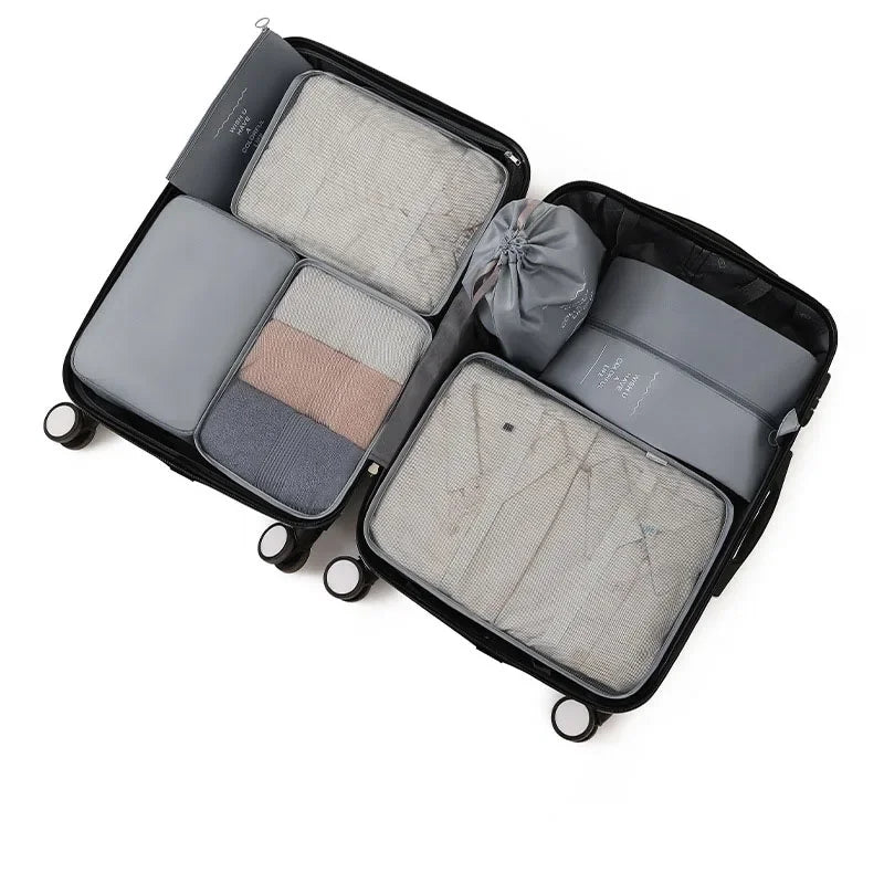🧳 7-Piece Travel Packing Cube Set – Lightweight Luggage Organizer for Clothes & Accessories