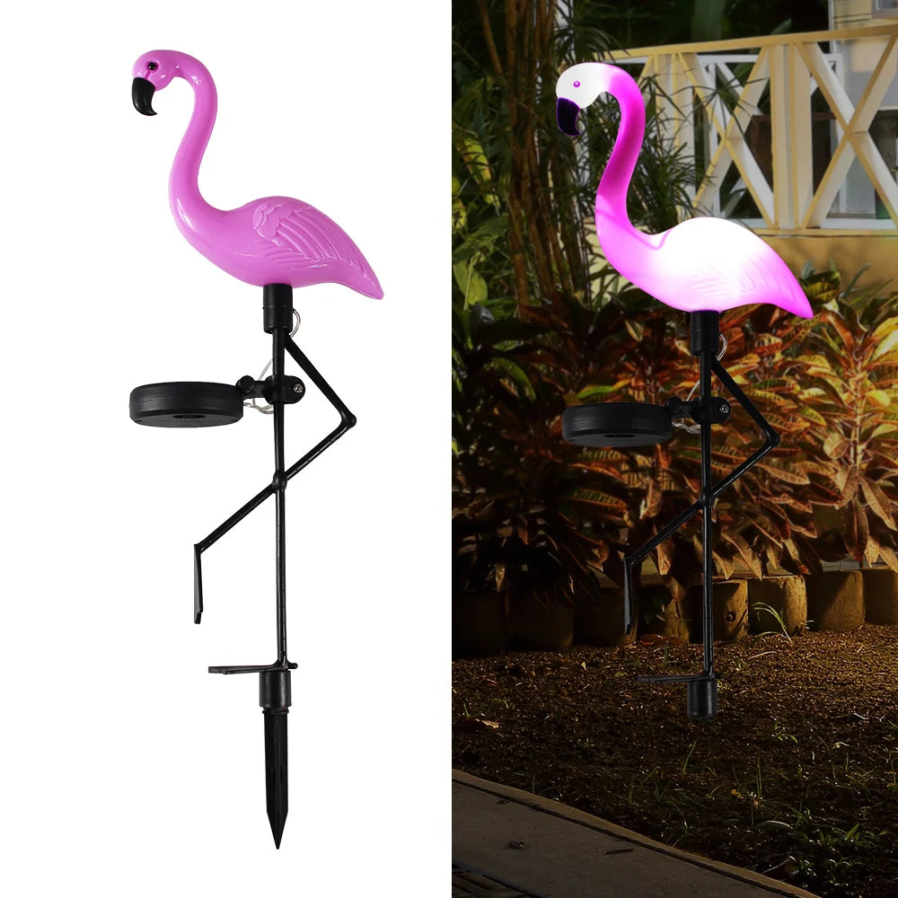 🌸 Solar Flamingo Light – Outdoor Waterproof Lawn Lamp for Garden & Patio 🌸