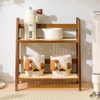 🌿 Bamboo 2-Tier Desk Shelf – Minimalist Organizer for Plants, Cups & More 🧺